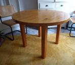 ronde tafel - grenen massief - eettafel, Huis en Inrichting, Tafels | Eettafels, Ophalen, Gebruikt, Rond, Vier personen