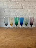 Bieden , mooie gekleurde bier glazen, Antiek en Kunst, Antiek | Servies los, Ophalen