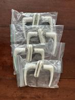 7 sets vintage bakelieten deurklinken wit jaren 50, Ophalen of Verzenden, Gebruikt, Overige materialen, Klink of Kruk