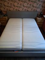 Tweepersoonsbed 160x200 met lattenbodems en matrassen mline, Ophalen, Tweepersoons, Zo goed als nieuw, 200 cm