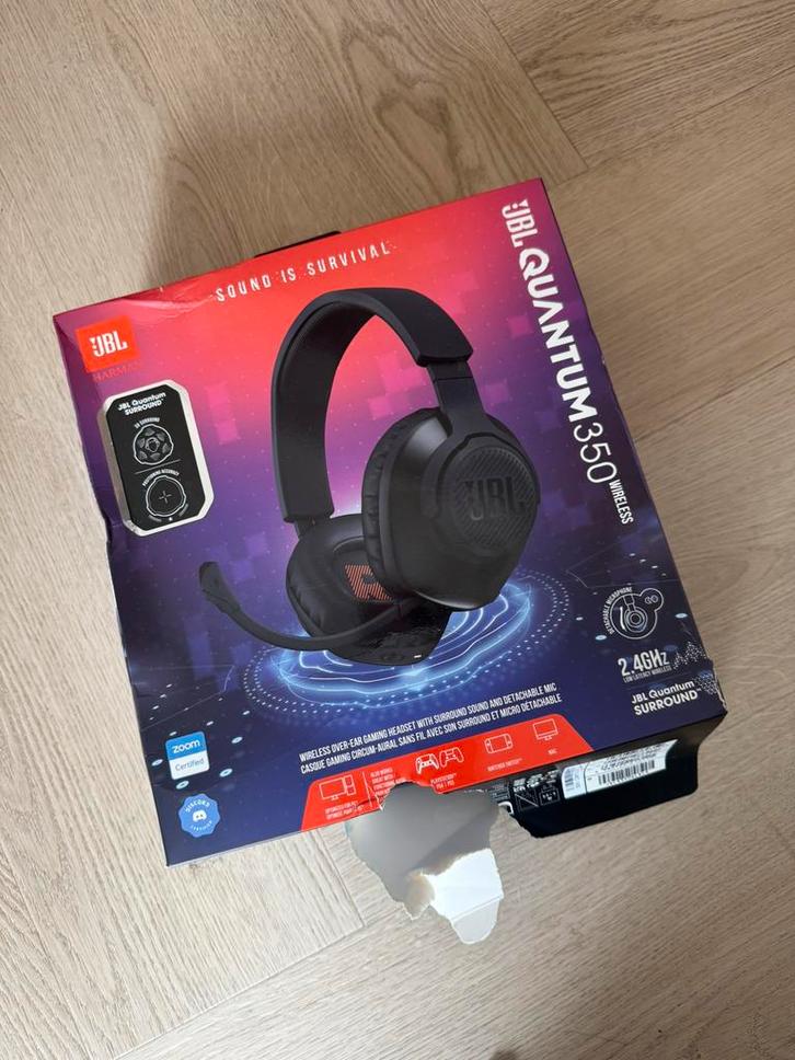 JBL QUANTUM 350 GAMING HEADSET WIRELESS USB DONGLE /PS5, etc, Computers en Software, Headsets, Zo goed als nieuw, Over-ear, Draadloos