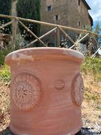 Handgemaakte Italiaanse terracotta pot | Collemancio Ø40cm, 40 cm of meer, Rond, Nieuw, Ophalen of Verzenden