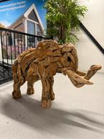 Grote houten olifant, Antiek en Kunst, Kunst | Beelden en Houtsnijwerken, Ophalen