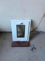 Kunststof Raamkozijn met Glas (Wc Raam), 75 tot 150 cm, Kunststof, Gebruikt, Raamkozijn