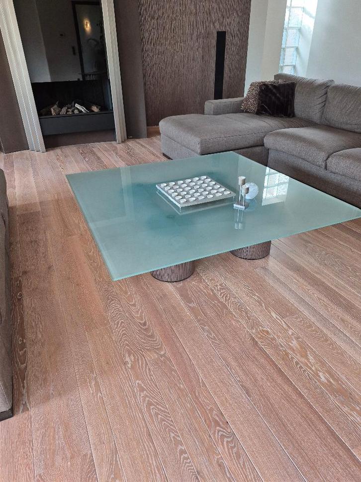 Vintage salontafel Serenissimo David Law en Massimo Vignelli, Huis en Inrichting, Tafels | Salontafels, Gebruikt, Minder dan 50 cm