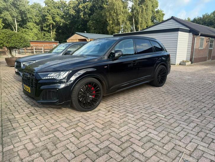 Audi Q7 55 Tfsi e 381pk Quattro Tiptronic 2021 Zwart, Auto's, Audi, Particulier, Q7, Hybride Elektrisch/Benzine, Plug-in hybride