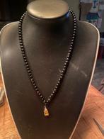 Halsketting, Met edelsteen, Zwart, Nieuw, Ophalen of Verzenden