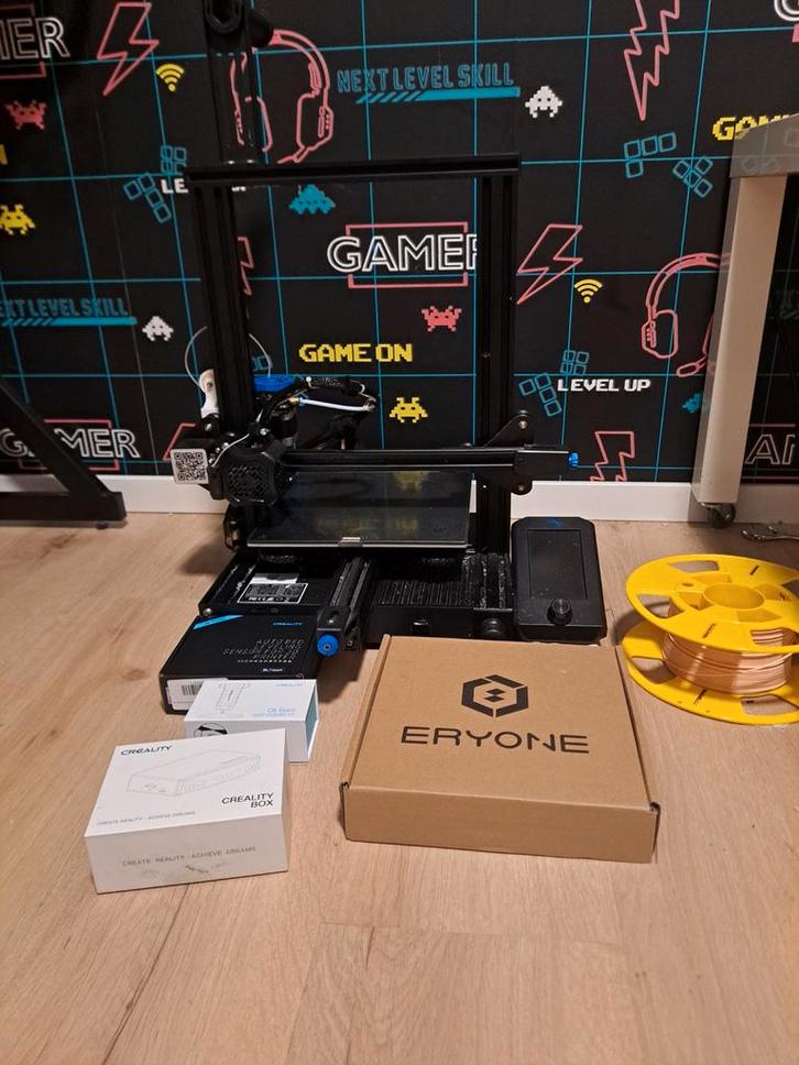 Creality ender 3 v2 met upgrades, Computers en Software, 3D Printers, Zo goed als nieuw, Ophalen of Verzenden