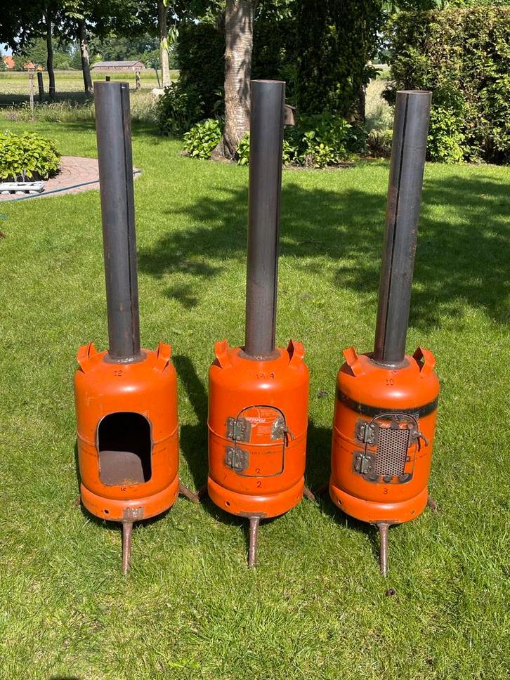 Vuurton terrashaard terraskachel gasfleskachel houtkachel, Tuin en Terras, Tuinhaarden, Nieuw, Ophalen