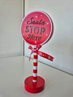 Kerstdecoratie - Santa Stop Here bord, Ophalen of Verzenden, Nieuw