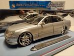 Mercedes Benz S55 AMG zilver Playerz Maisto metal 1:18 KRD, Hobby en Vrije tijd, Modelauto's | 1:18, Ophalen of Verzenden, Zo goed als nieuw