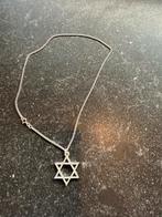 Zilveren Davidster nassief en ketting uit antieke sieraden, Ophalen, Nieuw, Zilver, Zilver