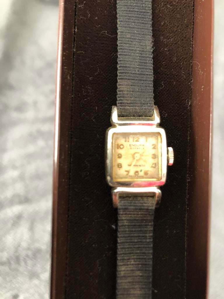 Endura horloge antiek, Ophalen, Staal, Overige merken, 1960 of later