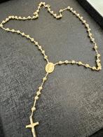 14k Gouden Rozenkrans Ketting, Ophalen of Verzenden, Nieuw, Goud, Met hanger