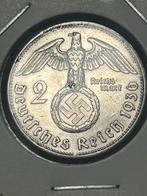 2 reichsmark 1936E munt Duitsland zilver. Mooie., Zilver, Duitsland, Verzenden
