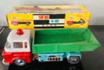 1960’s Grote Blikken Dump Truck ME 679,China,33 cm,NRFB,OVP, Antiek en Kunst, Ophalen