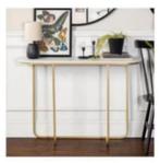 NIEUW! “Walker Edison” sidetable ~112x30x76cm, goud, €45,99, Huis en Inrichting, Tafels | Sidetables, 100 tot 150 cm, Nieuw, Ophalen of Verzenden