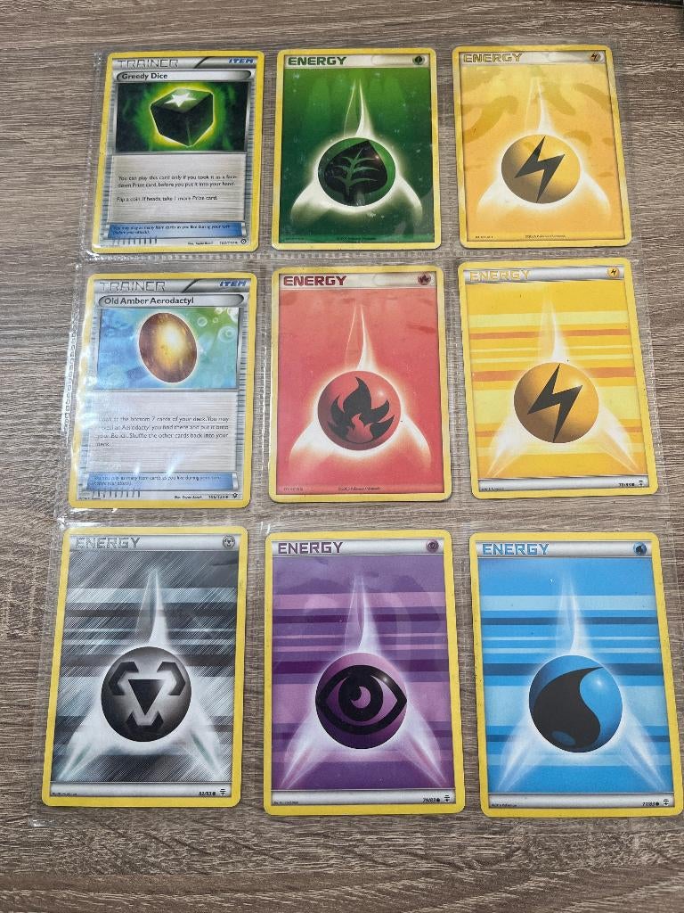 9 Kaarten Energy Trainer – 2016 Set, Verzenden, Gebruikt, Meerdere kaarten