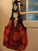 Schoudertas voor festival of strand, handgemaakt Hmong, Ophalen of Verzenden, Zo goed als nieuw