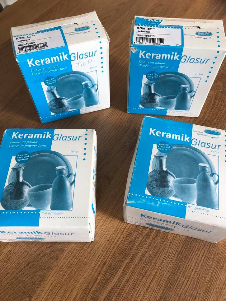 Keramiek Glazuur Poeder - Diverse Kleuren Beschikbaar, Hobby en Vrije tijd, Pottenbakken, Gebruikt, Ophalen of Verzenden