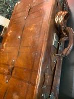 Vintage Leren Koffer - Decoratief, Ophalen of Verzenden