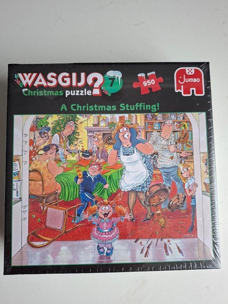 Wasgij? Christmaspuzzle no 7 - A christmas stuffing! (950st), Hobby en Vrije tijd, Denksport en Puzzels, Zo goed als nieuw, Legpuzzel