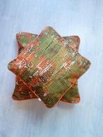 Vintage kussenhoezen, jaren 70 geometrisch patroon, kussen, Verzenden, Nieuw, Vierkant