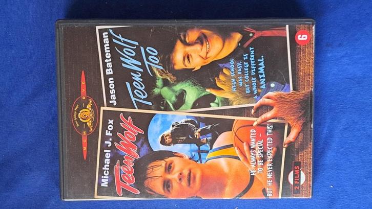 Teen Wolf 1 & 2 "Michael J Fox", Cd's en Dvd's, Dvd's | Kinderen en Jeugd, Zo goed als nieuw, Alle leeftijden, Ophalen of Verzenden