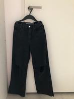 mooie zwarte jeans met hippe scheuren - mt. 146, Kinderen en Baby's, Kinderkleding | Maat 146, Ophalen of Verzenden, Zo goed als nieuw