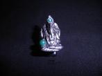 Unieke Ganesha ring Ø 20,8 mm met smaragdgroene Bindi #SALE#, Overige materialen, 20 of groter, Verzenden, Heer