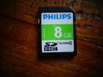 sd memory card philips 8 gb, SD, Ophalen of Verzenden, 8 GB