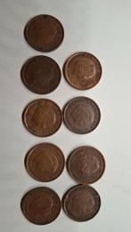 setje 9 stuks koperen centen diverse jaartallen juliana, Postzegels en Munten, Munten | Nederland, Ophalen of Verzenden, Koningin Wilhelmina