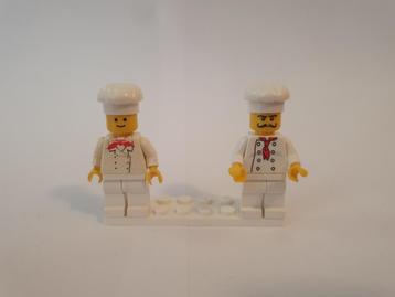 Lego minifiguren Koks een chef en een hulpje beschikbaar voor biedingen