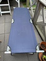 Ligbed veldbed donker blauw, Ophalen of Verzenden, Zo goed als nieuw