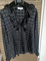 Zwarte satijnen blouse Kocca van Sogold, Maat 38/40 (M), Zwart, Kocca, Nieuw