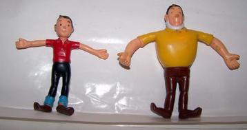 2 vintage Suske en Wiske (Suske en Jerommeke) figuurtjes. beschikbaar voor biedingen