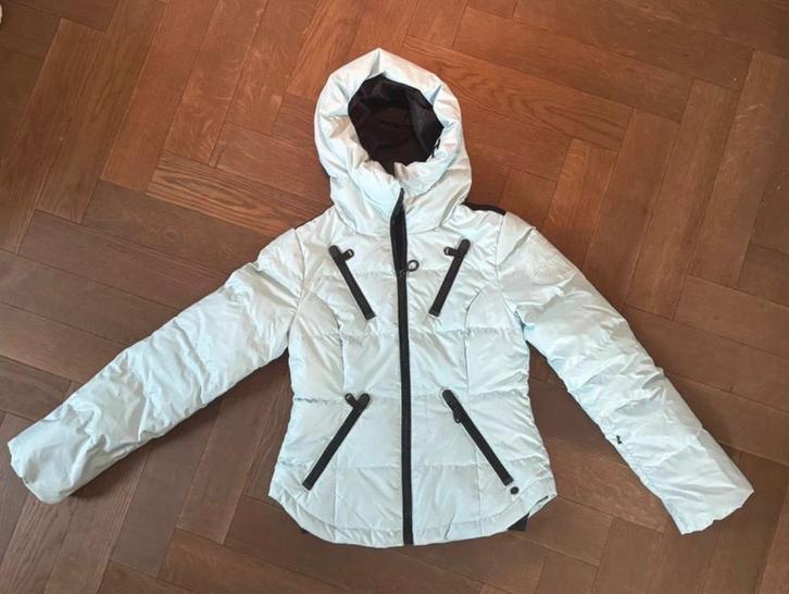 Goldbergh Ski Jas Lichtblauw, Kleding | Dames, Wintersportkleding, Zo goed als nieuw, Jack, Maat 36 (S), Verzenden