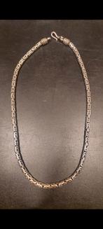zilveren ronde koningsketting L 45cm D 6mm, Sieraden, Tassen en Uiterlijk, Ophalen of Verzenden, Zo goed als nieuw, Zilver, Zilver