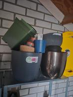 Diverse Bloempotten - Verschillende Materialen, Tuin en Terras, Ophalen, Kunststof, Gebruikt, Rond