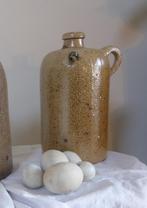 Oude Franse Grès kruik met oor / stoer / landelijk /, Ophalen of Verzenden