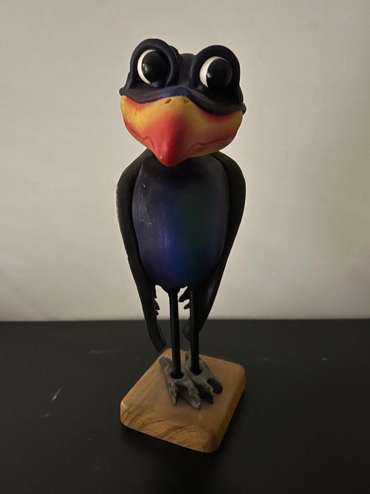 Vogel beeld Zwinger Feathers Gallery Handbeschilderd, Verzamelen, Beelden en Beeldjes, Zo goed als nieuw, Dier, Ophalen of Verzenden