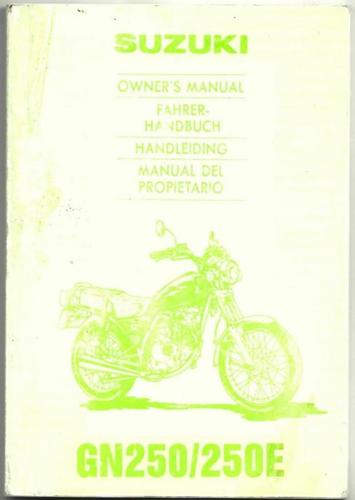 Suzuki GN250 GN250 E handleiding (7595z) motor, Motoren, Handleidingen en Instructieboekjes, Suzuki, Verzenden