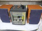 Philips MZ-7 stereo-set, 3 cd-speler, dubbel cassettedeck, t, Audio, Tv en Foto, Stereo-sets, Gebruikt, Cd-speler, Ophalen of Verzenden