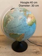Wereldbol Globe met verlichting 30 cm, Huis en Inrichting, Woonaccessoires | Wereldbollen, Ophalen, Verlicht, Zo goed als nieuw