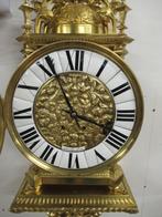 Oer 10457 ANTIEKE volledig bronzen klok op console, Antiek en Kunst, Antiek | Klokken, Ophalen