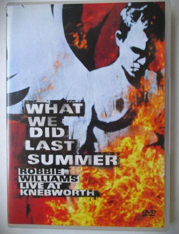 Robbie Williams~What we did last summer~Knebworth dubbel DVD beschikbaar voor biedingen