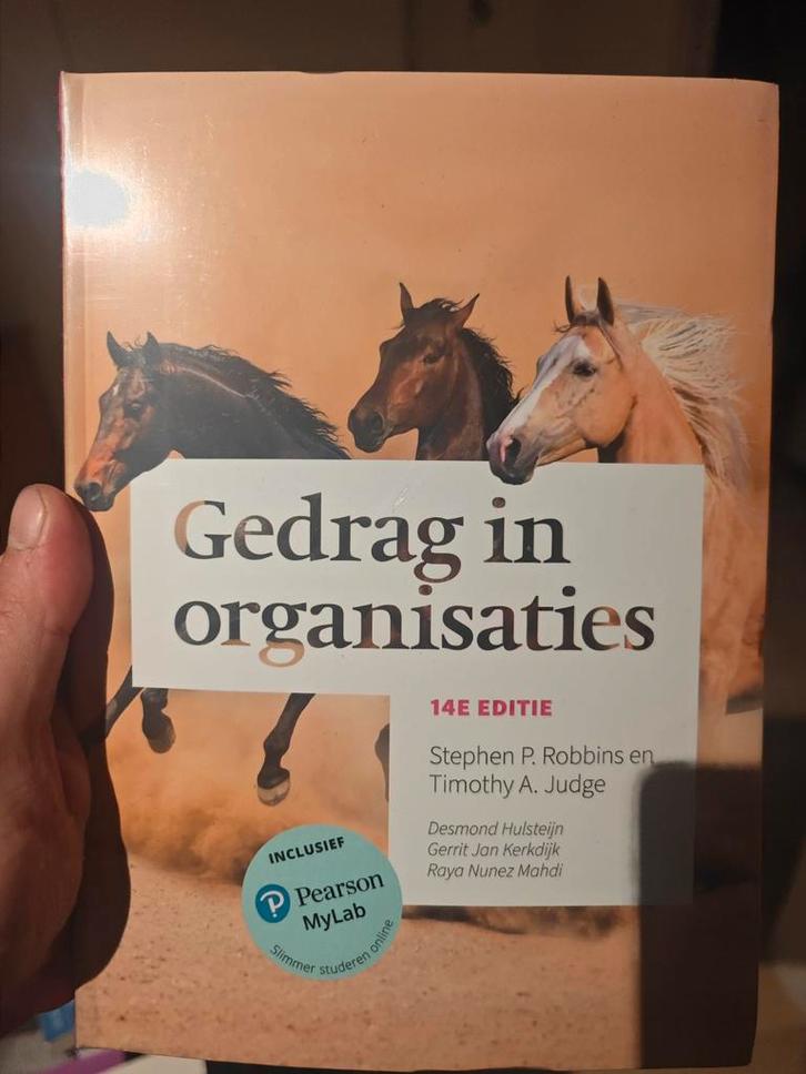 Gedrag in organisaties - Robbins & Judge, Boeken, Studieboeken en Cursussen, Zo goed als nieuw, HBO, Gamma, Ophalen of Verzenden