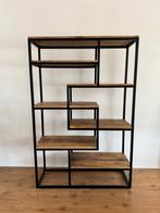 Industriële mango houten kast, Ophalen, Zo goed als nieuw, Minder dan 150 cm, Metaal