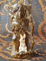 Konijn bij boom mooie grote oude Engelse SylvaC vaas 23,7 cm, Antiek en Kunst, Ophalen of Verzenden