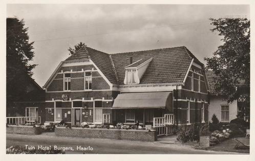 Haarlo Prachtige Gelopen Fotokaart uit 1958 Hotel Burgers., Verzamelen, Ansichtkaarten | Nederland, Gelopen, Drenthe, 1940 tot 1960
